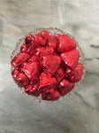 Milk Chocolate Red Foil Hearts