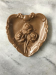 Solid Milk Chocolate Rose Heart